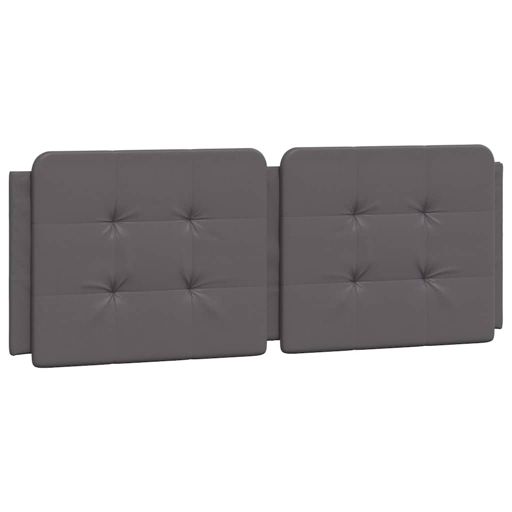vidaXL Σκελετός Κρεβατιού Χωρίς Στρώμα Zadar Γκρι 120x200 εκ. Συνθετικό Δέρμα