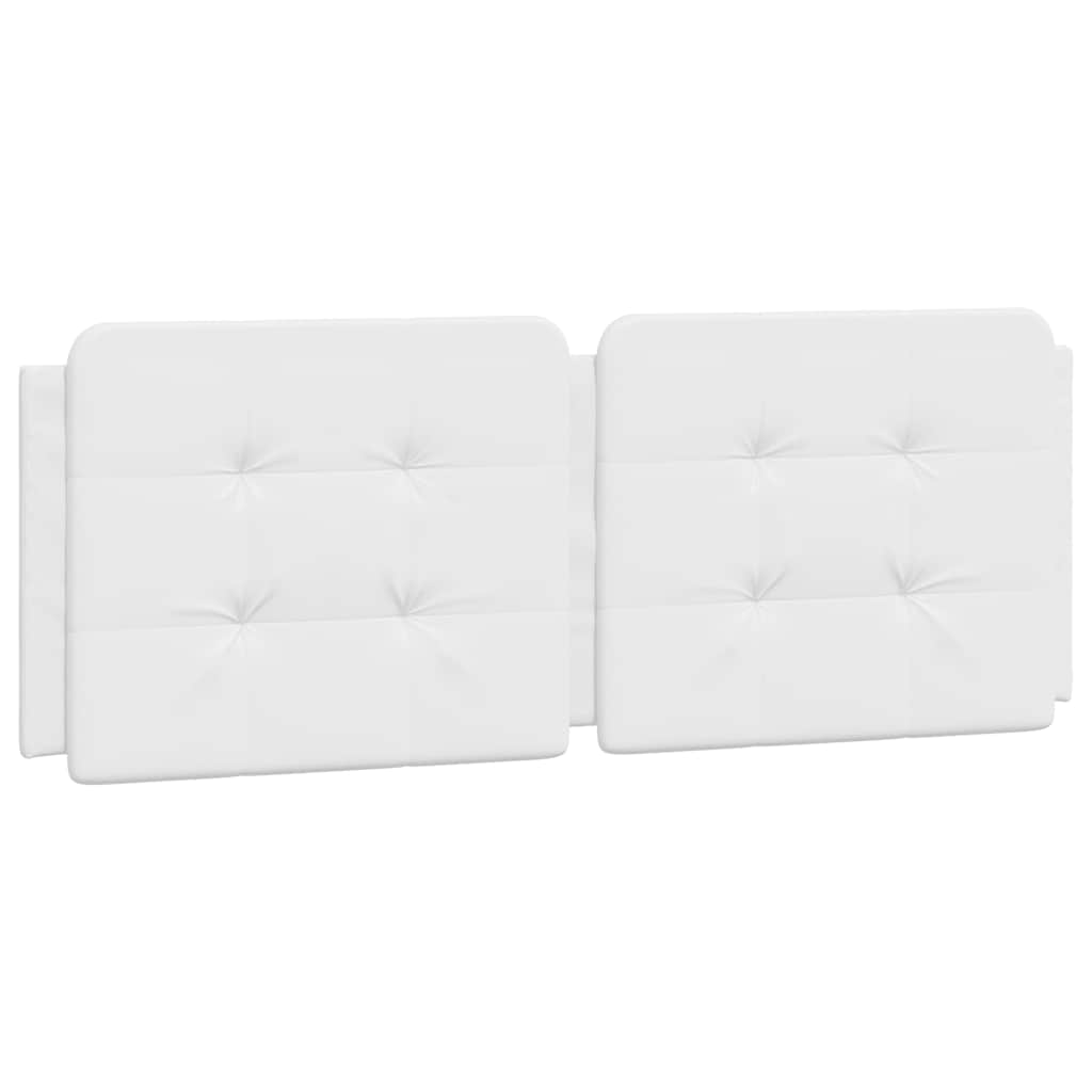 vidaXL Σκελετός Κρεβατιού Χωρίς Στρώμα Zadar Λευκό 140x190 εκ. Συνθετικό Δέρμα