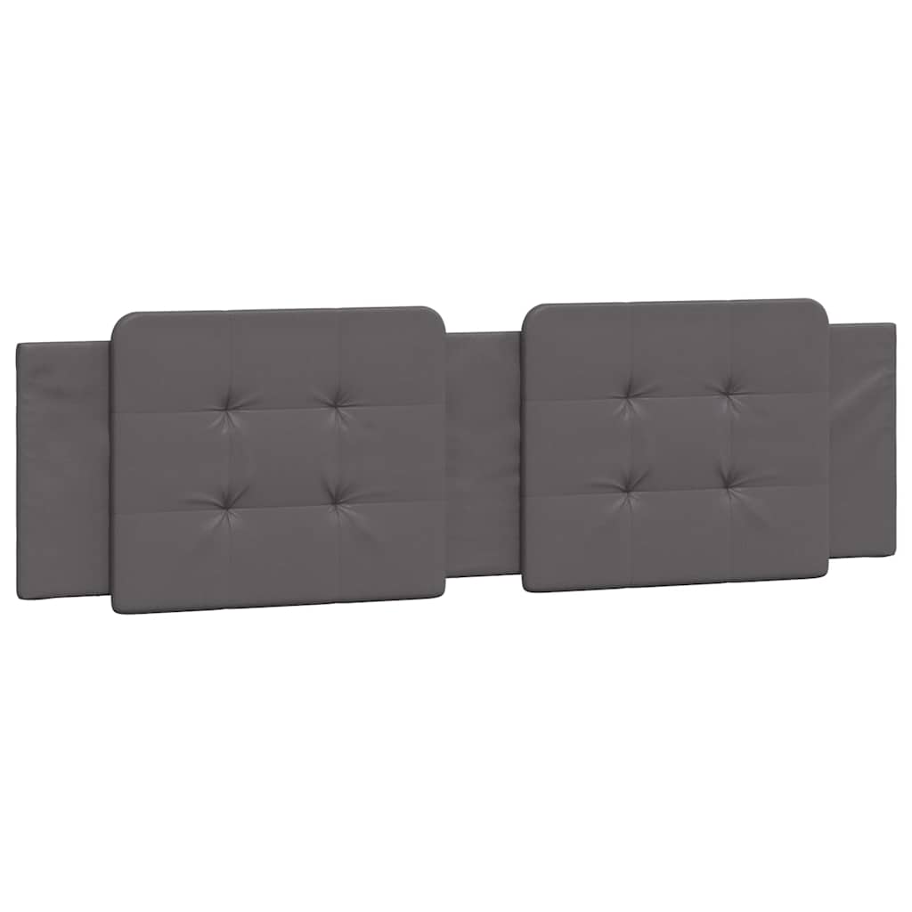 vidaXL Σκελετός Κρεβατιού Χωρίς Στρώμα Zadar Γκρι 180x200 εκ. Συνθετικό Δέρμα
