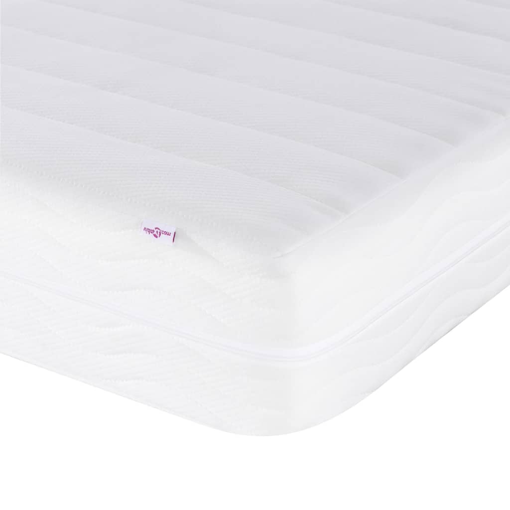 vidaXL Κρεβάτι με Στρώμα Dover Ανοιχτό Γκρι 90x190 εκ. Υφασμάτινο