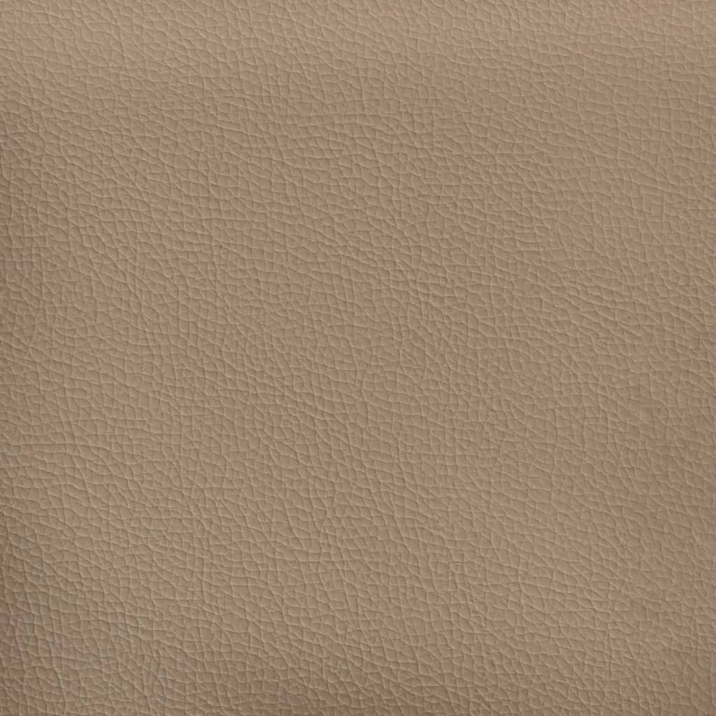 vidaXL Κρεβάτι με Στρώμα Dover Καπουτσίνο 160x200εκ.από Συνθ.Δέρμα