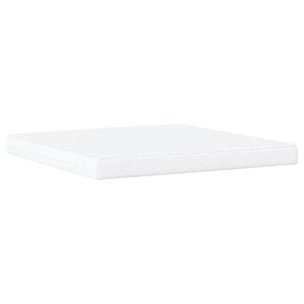 vidaXL Κρεβάτι με Στρώμα Dover Μπλε 200x200 εκ. Βελούδινο
