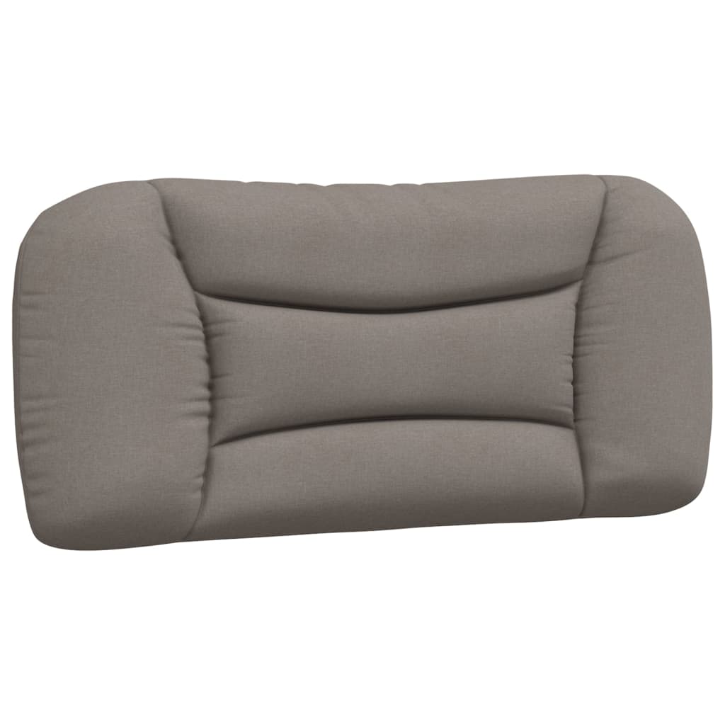 vidaXL Κρεβάτι με Στρώμα Hvar Taupe 80x200 εκ. Υφασμάτινο