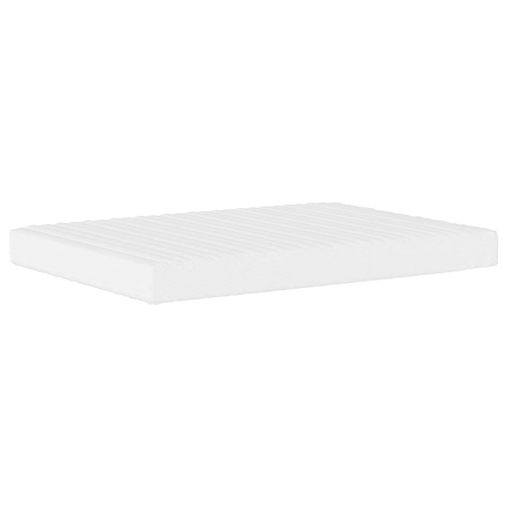 vidaXL Κρεβάτι με Στρώμα Hvar Σκούρο Καφέ 120x200 εκ. Υφασμάτινο