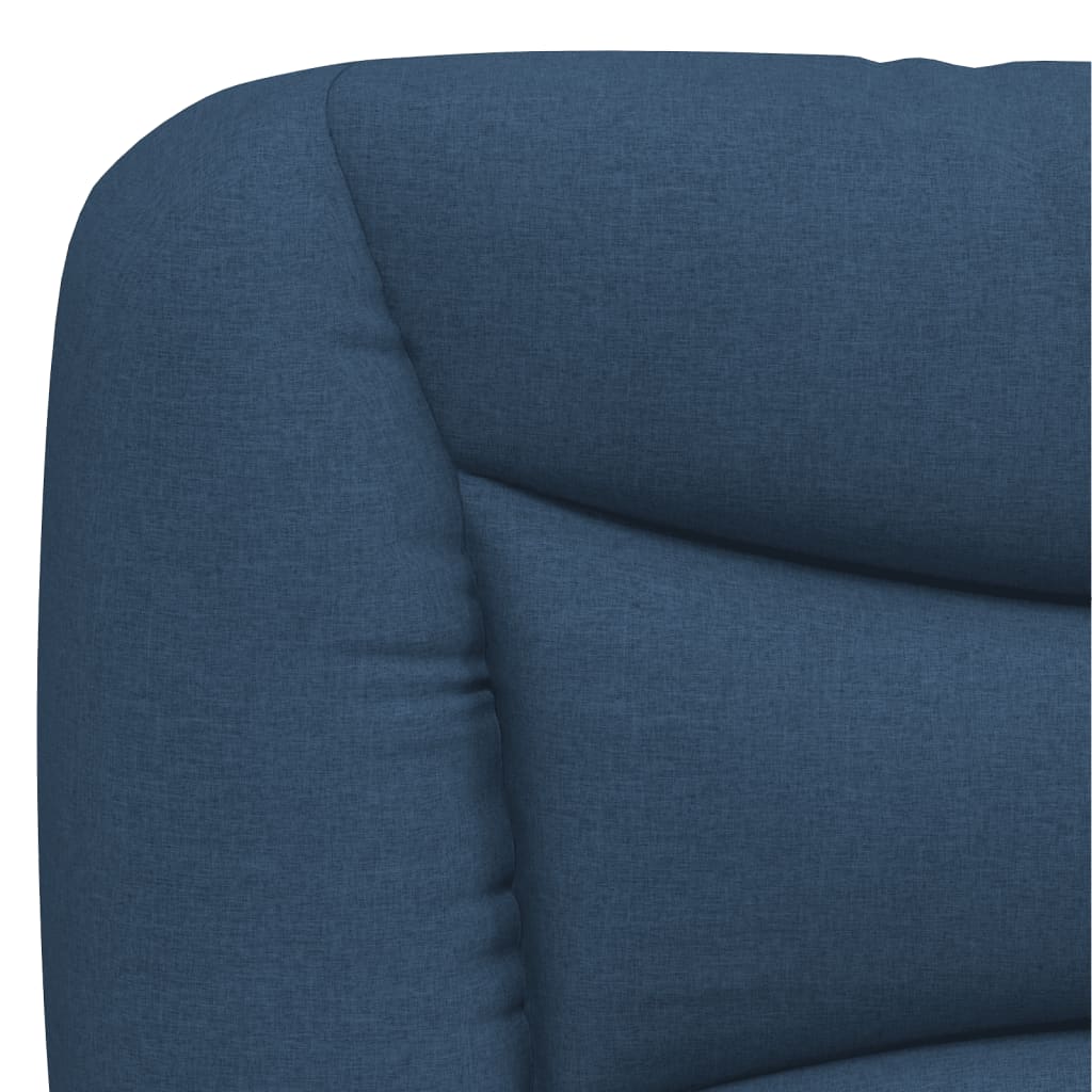 vidaXL Κρεβάτι με Στρώμα Hvar Μπλε 120x200 εκ. Υφασμάτινο