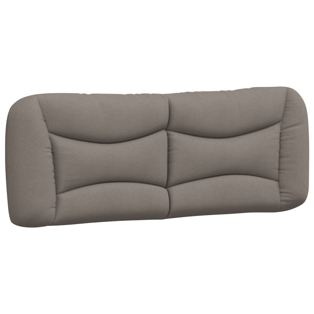 vidaXL Κρεβάτι με Στρώμα Hvar Taupe 140x190 εκ. Υφασμάτινο
