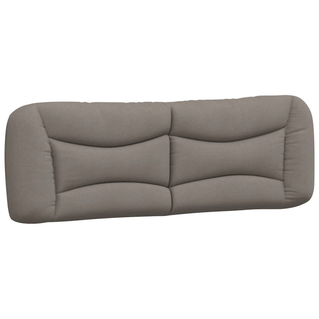 vidaXL Κρεβάτι με Στρώμα Hvar Taupe 160x200 εκ. Υφασμάτινο