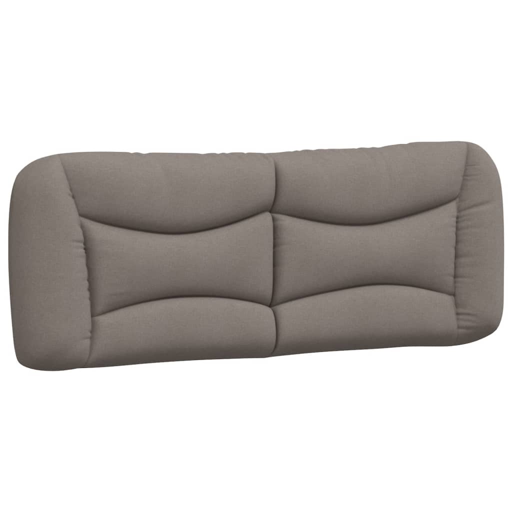 vidaXL Κρεβάτι με Στρώμα Hvar Taupe 180x200 εκ. Υφασμάτινο