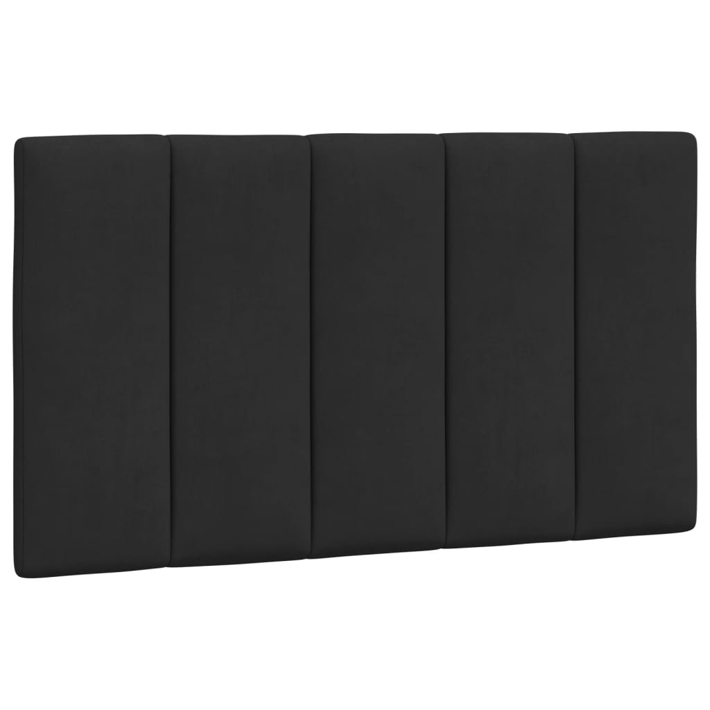 vidaXL Κρεβάτι με Στρώμα Hanko Μαύρο 90x190 εκ. Βελούδινο