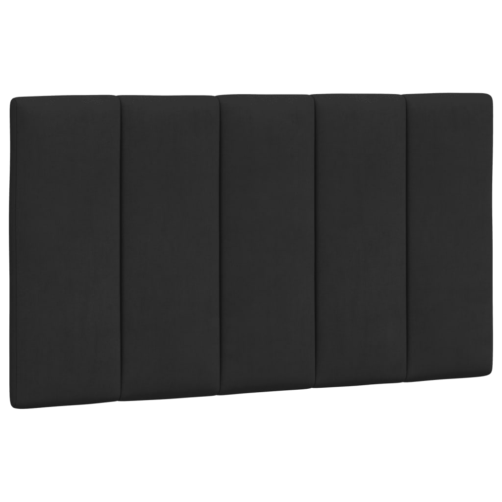 vidaXL Κρεβάτι με Στρώμα Hanko Μαύρο 90x200 εκ. Βελούδινο