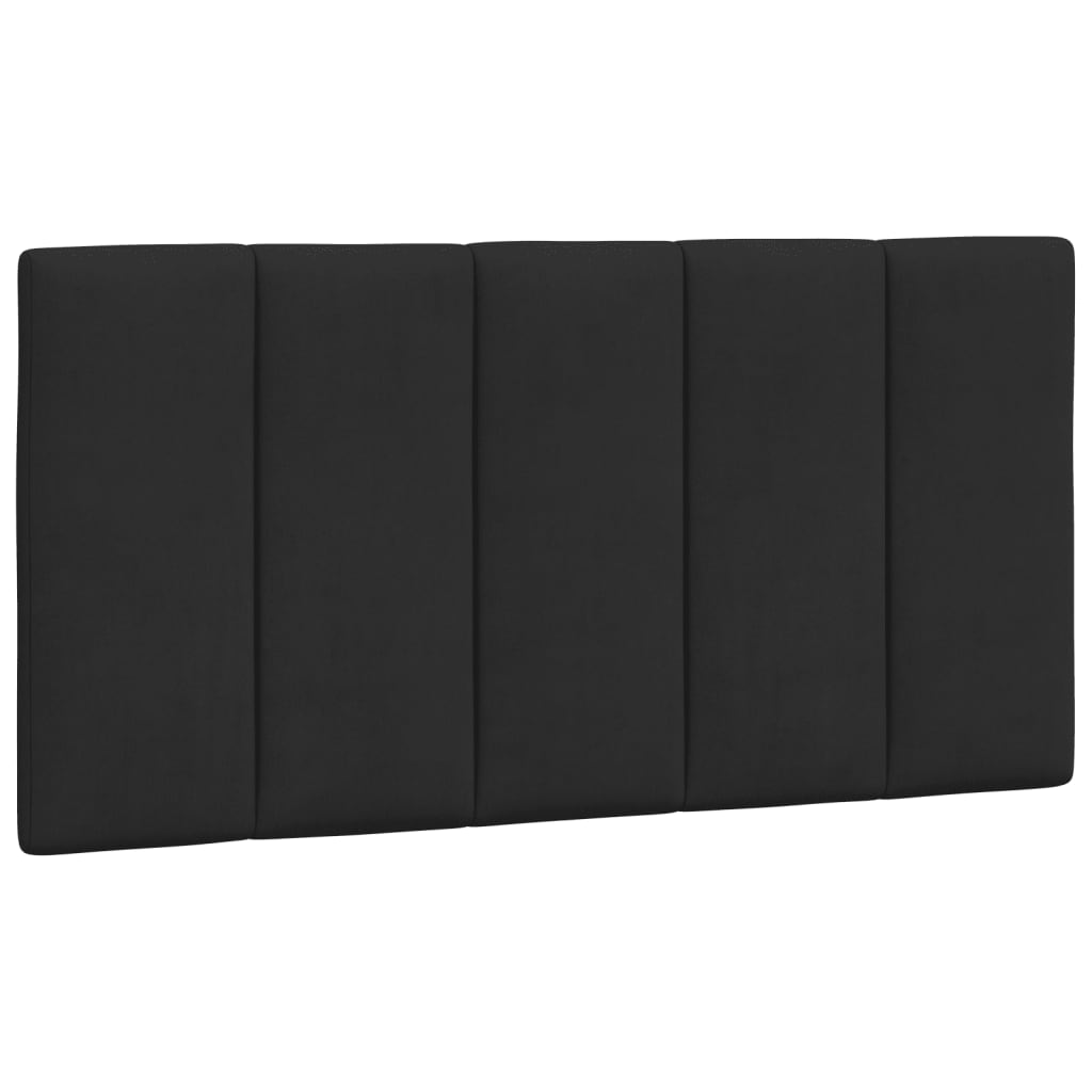 vidaXL Κρεβάτι με Στρώμα Hanko Μαύρο 100x200 εκ. Βελούδινο
