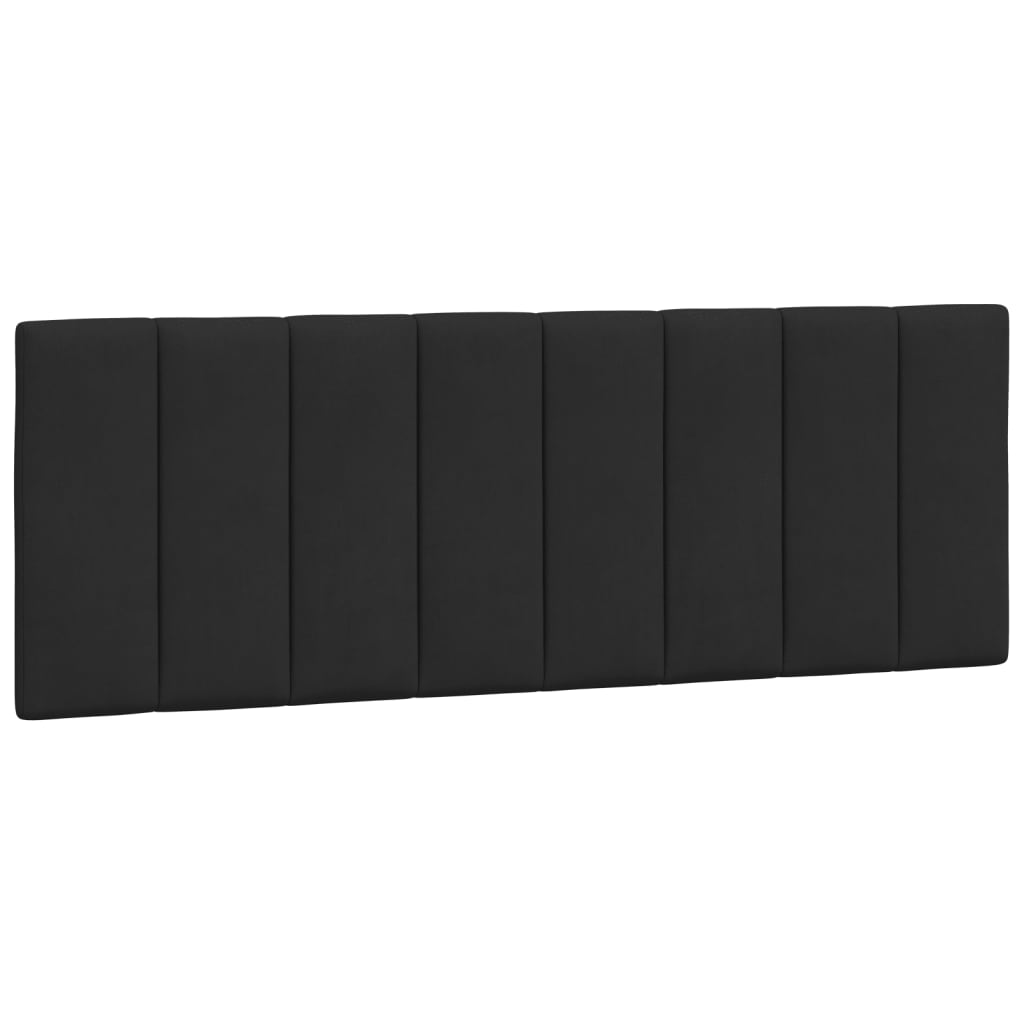 vidaXL Κρεβάτι με Στρώμα Hanko Μαύρο 140x200 εκ. Βελούδινο