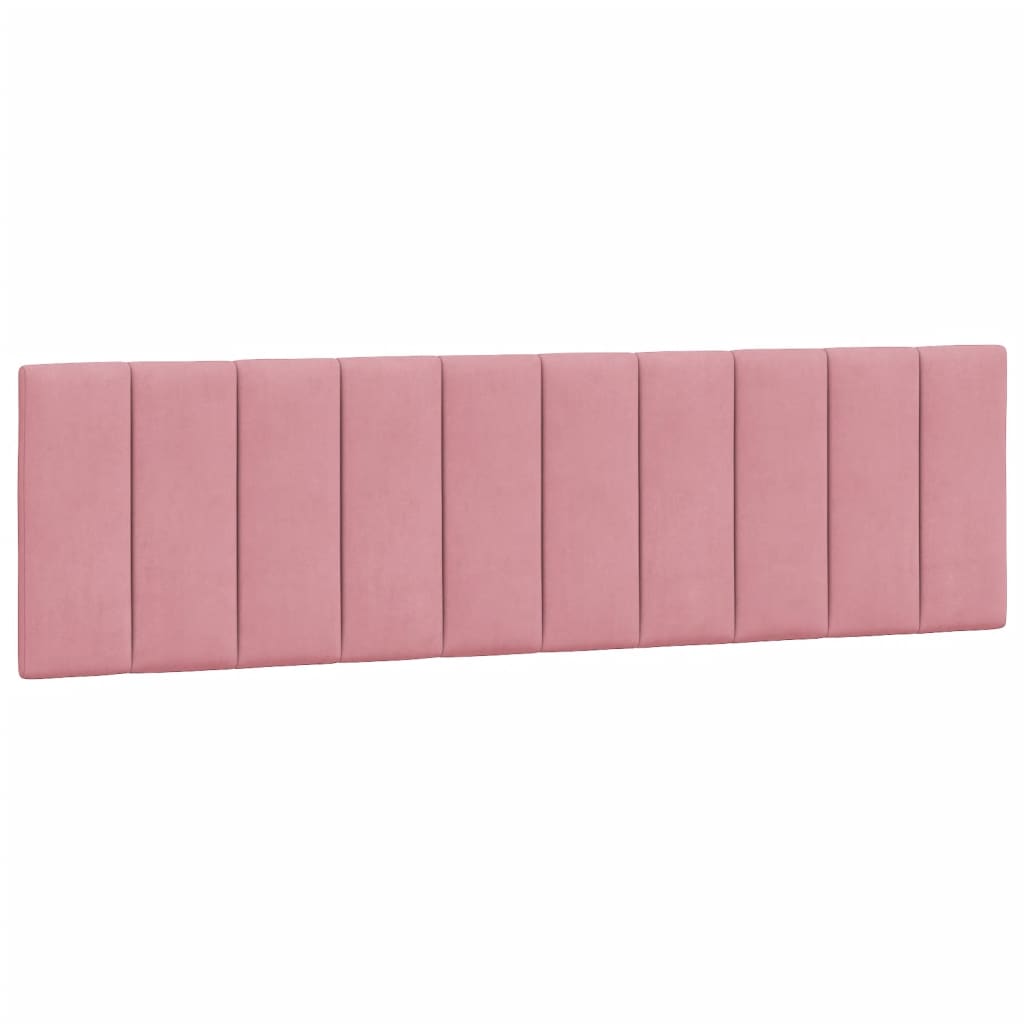 vidaXL Κρεβάτι με Στρώμα Hanko Ροζ 180x200 εκ. Βελούδινο