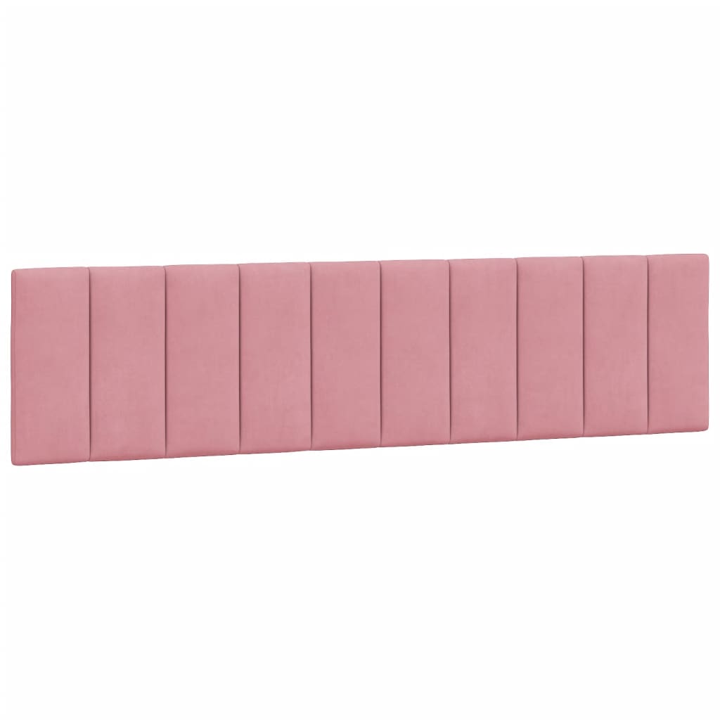 vidaXL Κρεβάτι με Στρώμα Hanko Ροζ 200x200 εκ. Βελούδινο