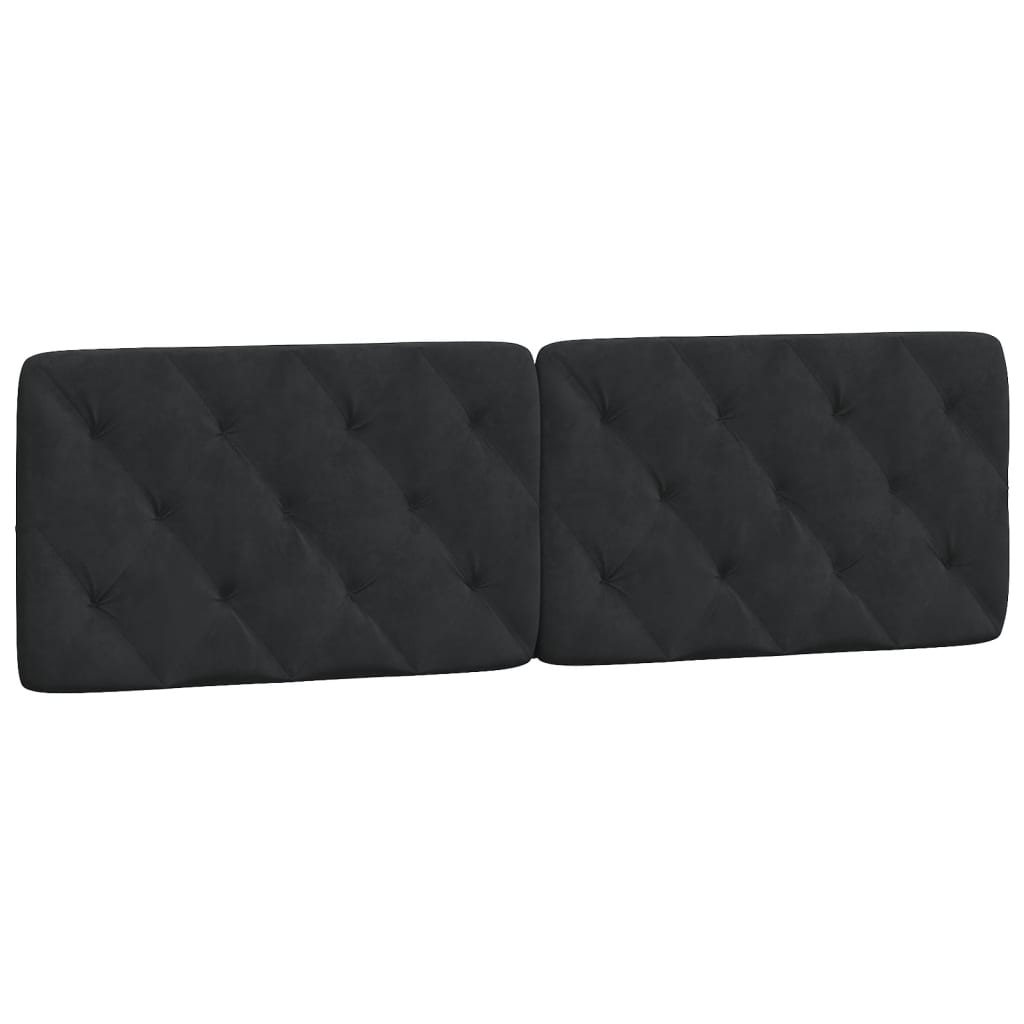 vidaXL Κρεβάτι με Στρώμα Μαύρο 160x200 εκ. Βελούδινο