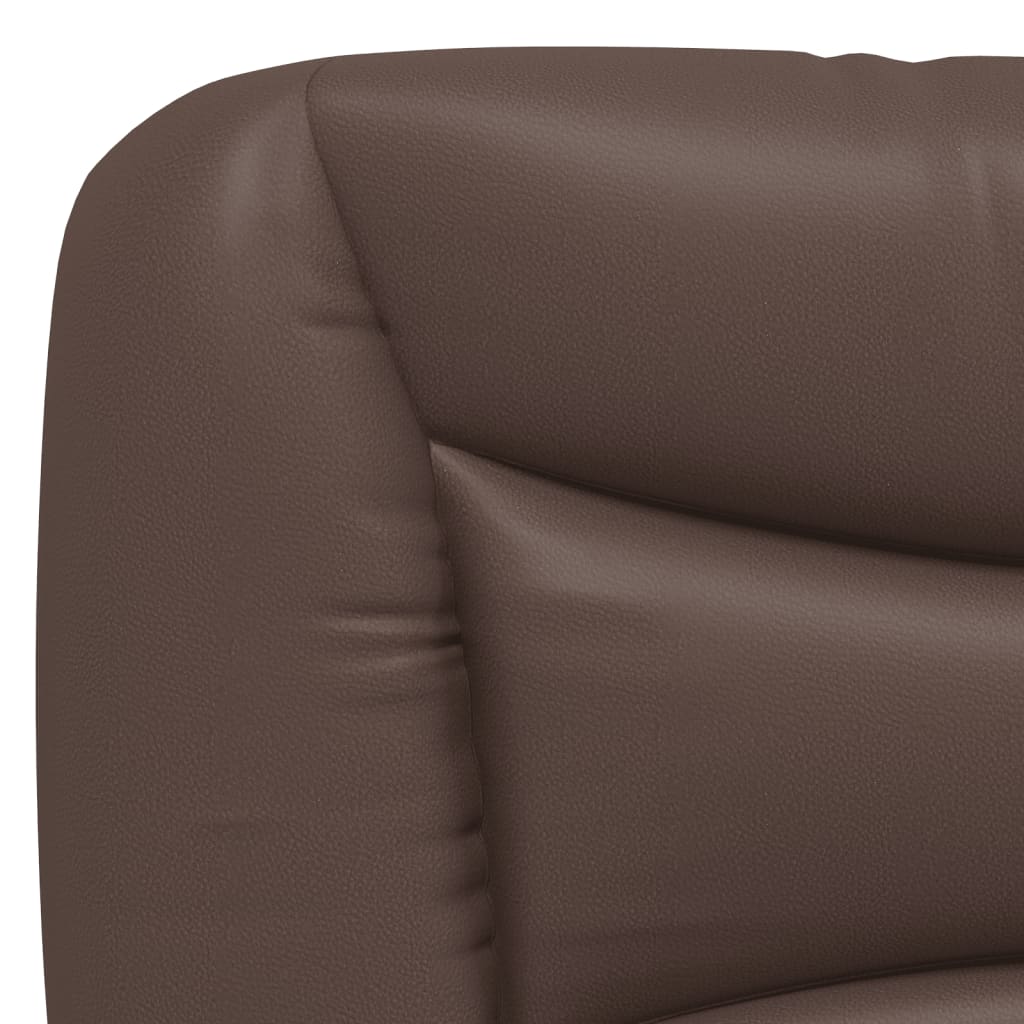 vidaXL Κρεβάτι με Στρώμα Hvar Καφέ 180x200 εκ. Συνθετικό Δέρμα