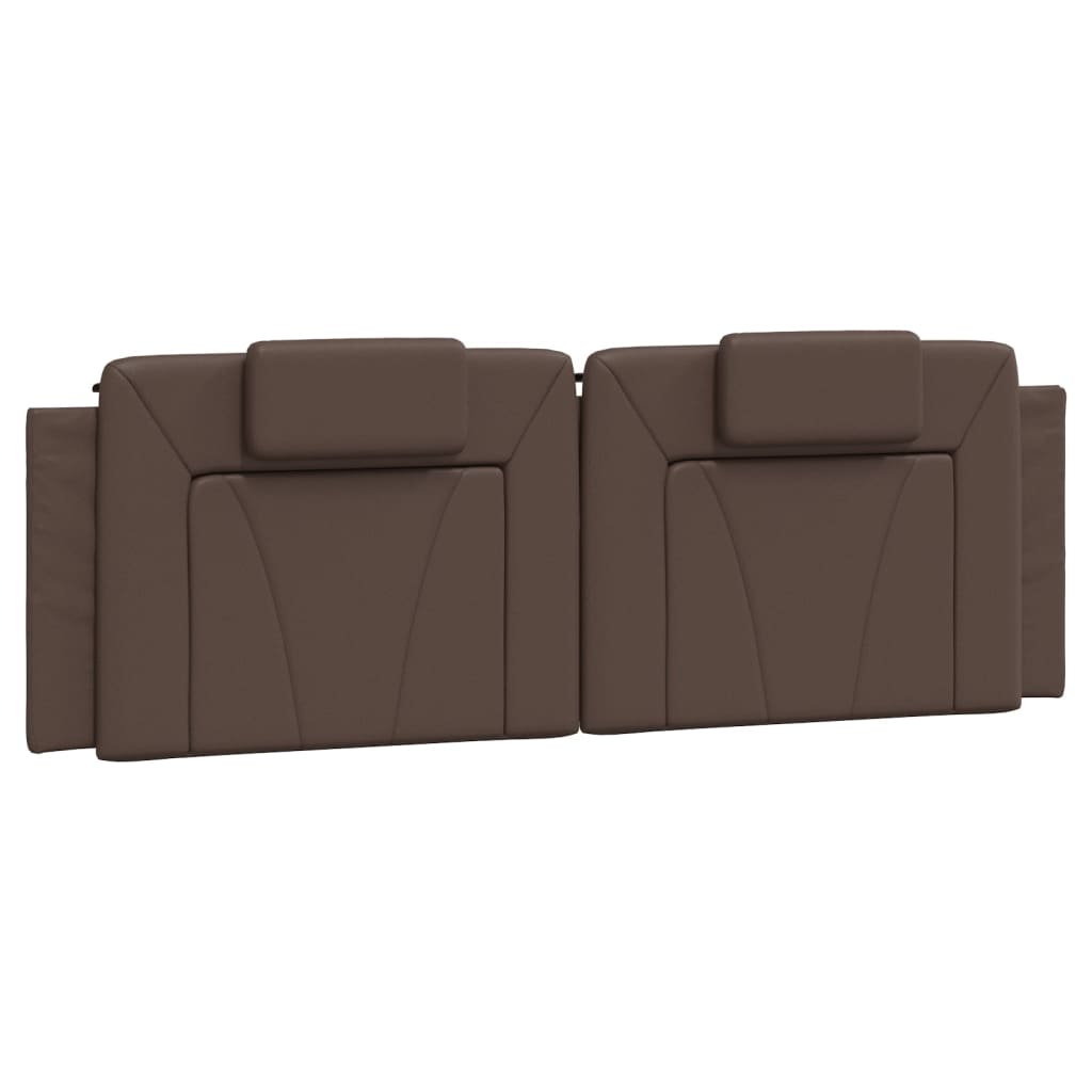 vidaXL Κρεβάτι Viana με Στρώμα Καφέ 160x200εκ. από Συνθετικό Δέρμα