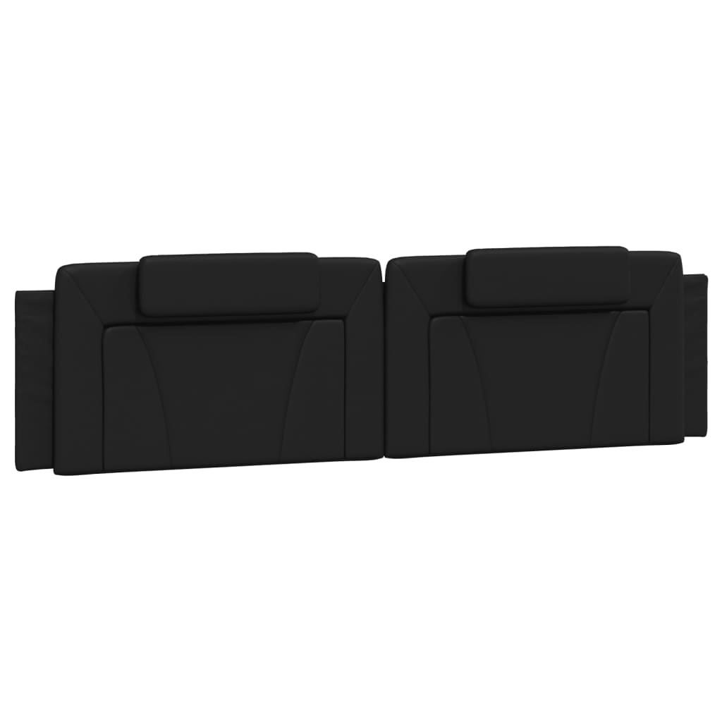 vidaXL Κρεβάτι Viana με Στρώμα Μαύρο 200x200 εκ. Συνθετικό Δέρμα