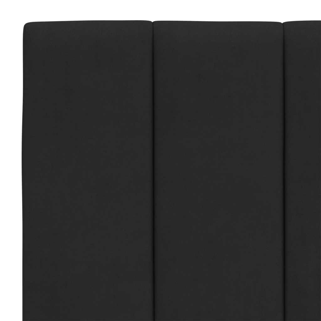 vidaXL Πλαίσιο Κρεβατιού με LED Μαύρο 120 x 200 εκ. Βελούδινο