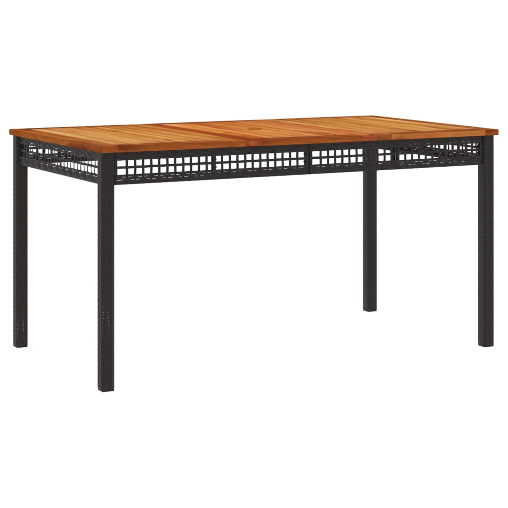 vidaXL Σετ Τραπεζαρίας Κήπου με Μαξιλάρια 4 τεμ. Μαύρο από Συνθ. Ρατάν