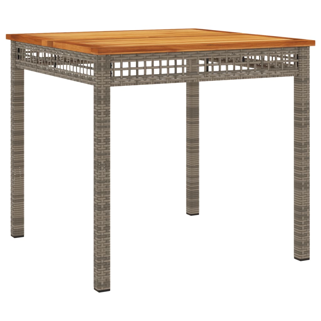 vidaXL Σετ Τραπεζαρίας Κήπου 5 τεμ. Γκρι Συνθ. Ρατάν με Μαξιλάρια