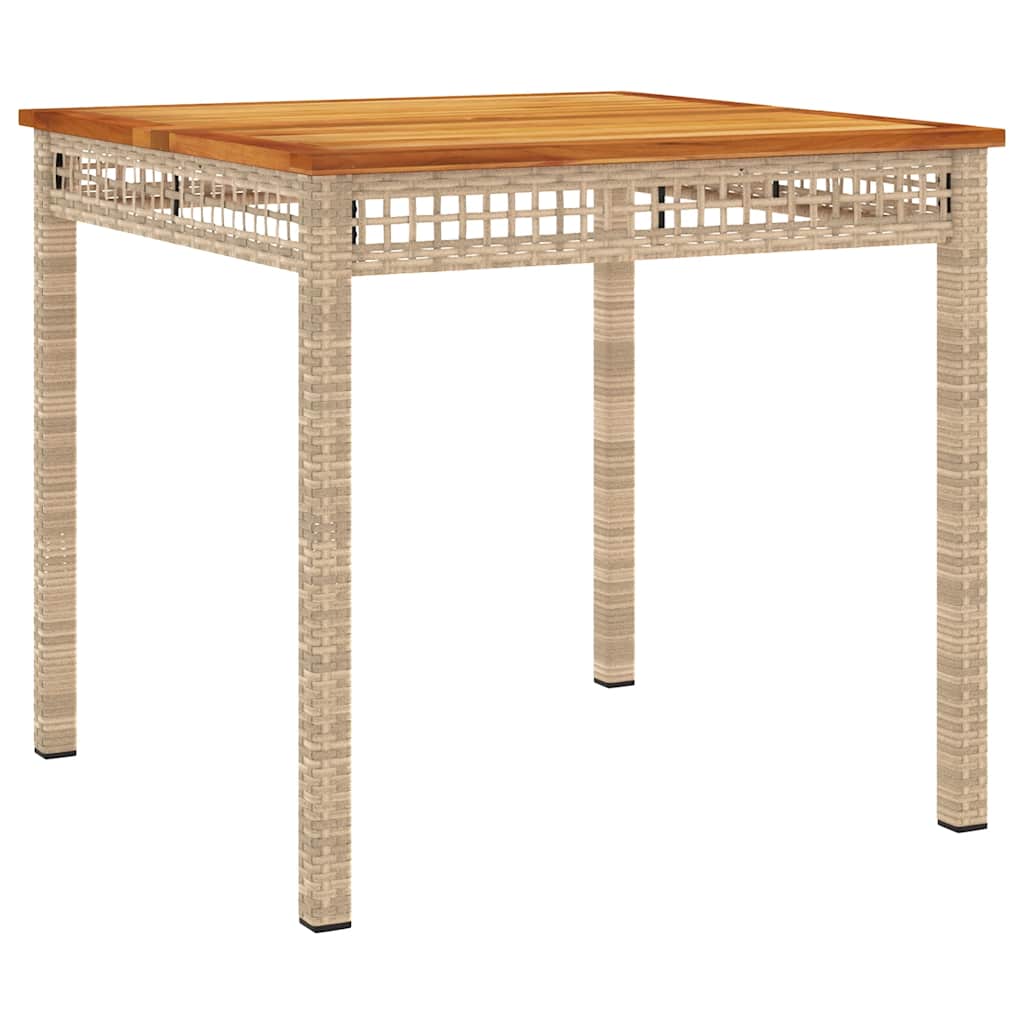 vidaXL Σετ Τραπεζαρίας Κήπου 3 τεμ. Μπεζ Συνθετικό Ρατάν με Μαξιλάρια