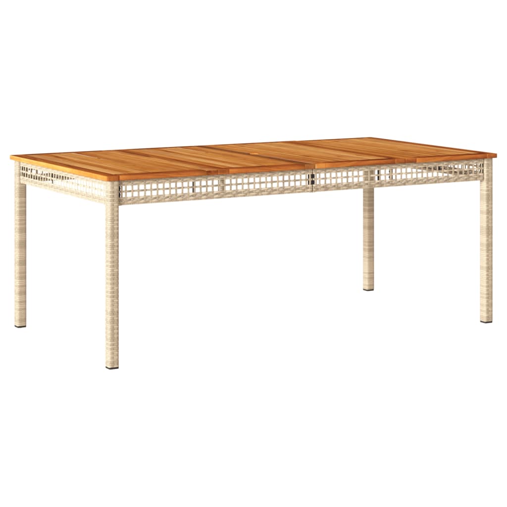 vidaXL Σετ Τραπεζαρίας Κήπου 9 τεμ. Μπεζ Συνθετικό Ρατάν με Μαξιλάρια