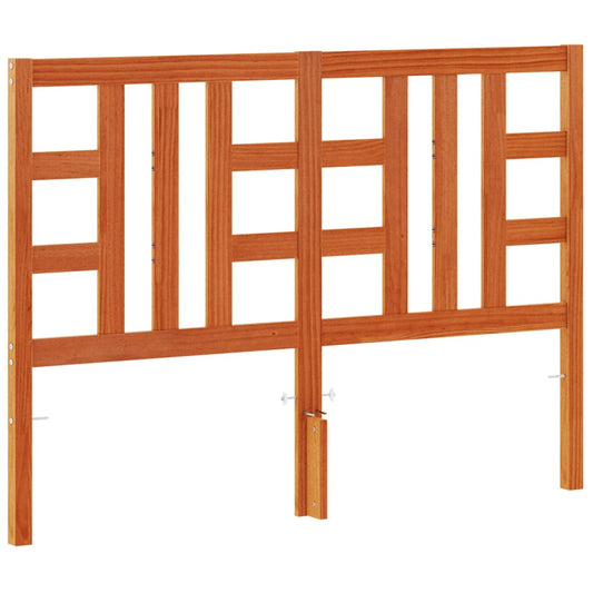 vidaXL Κεφαλάρι Καφέ Κεριού 150 εκ. από Μασίφ Ξύλο Πεύκου