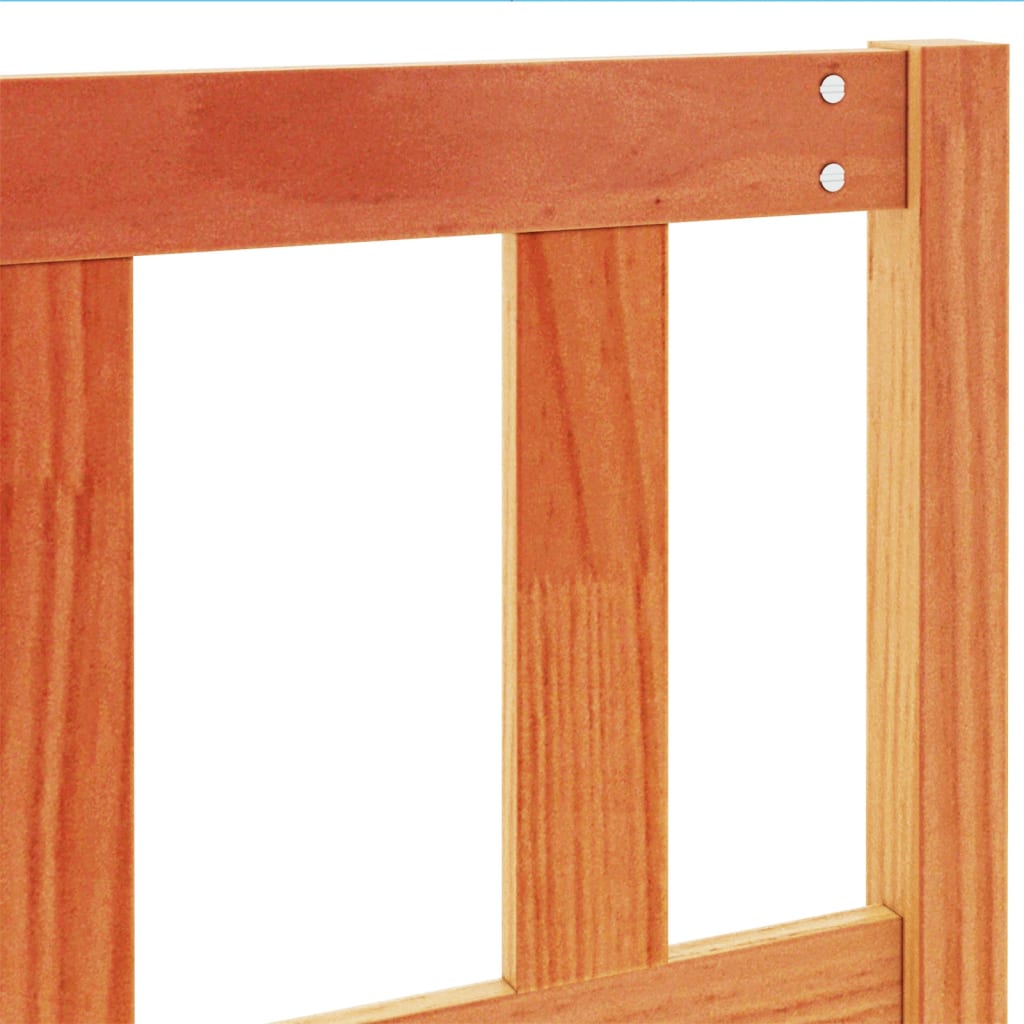 vidaXL Κεφαλάρι Καφέ Κεριού 135 εκ. από Μασίφ Ξύλο Πεύκου