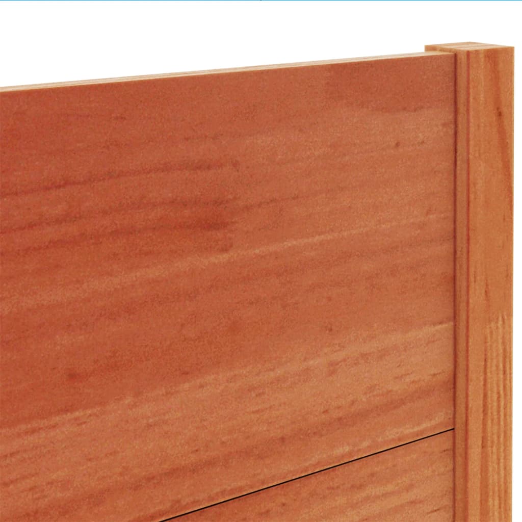 vidaXL Κεφαλάρι Καφέ Κεριού 100 εκ. από Μασίφ Ξύλο Πεύκου