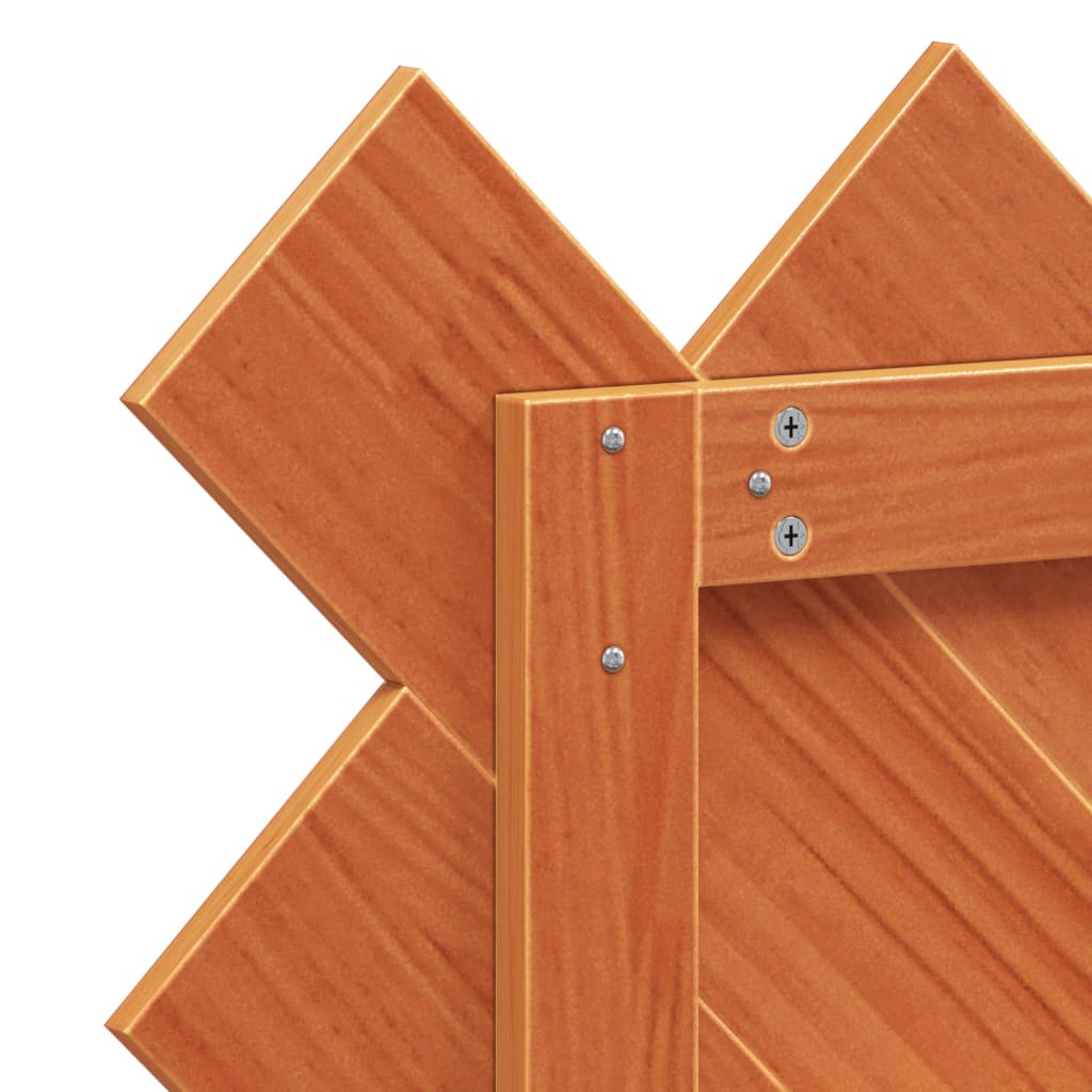 vidaXL Κεφαλάρι Καφέ Κεριού 100 εκ. από Μασίφ Ξύλο Πεύκου