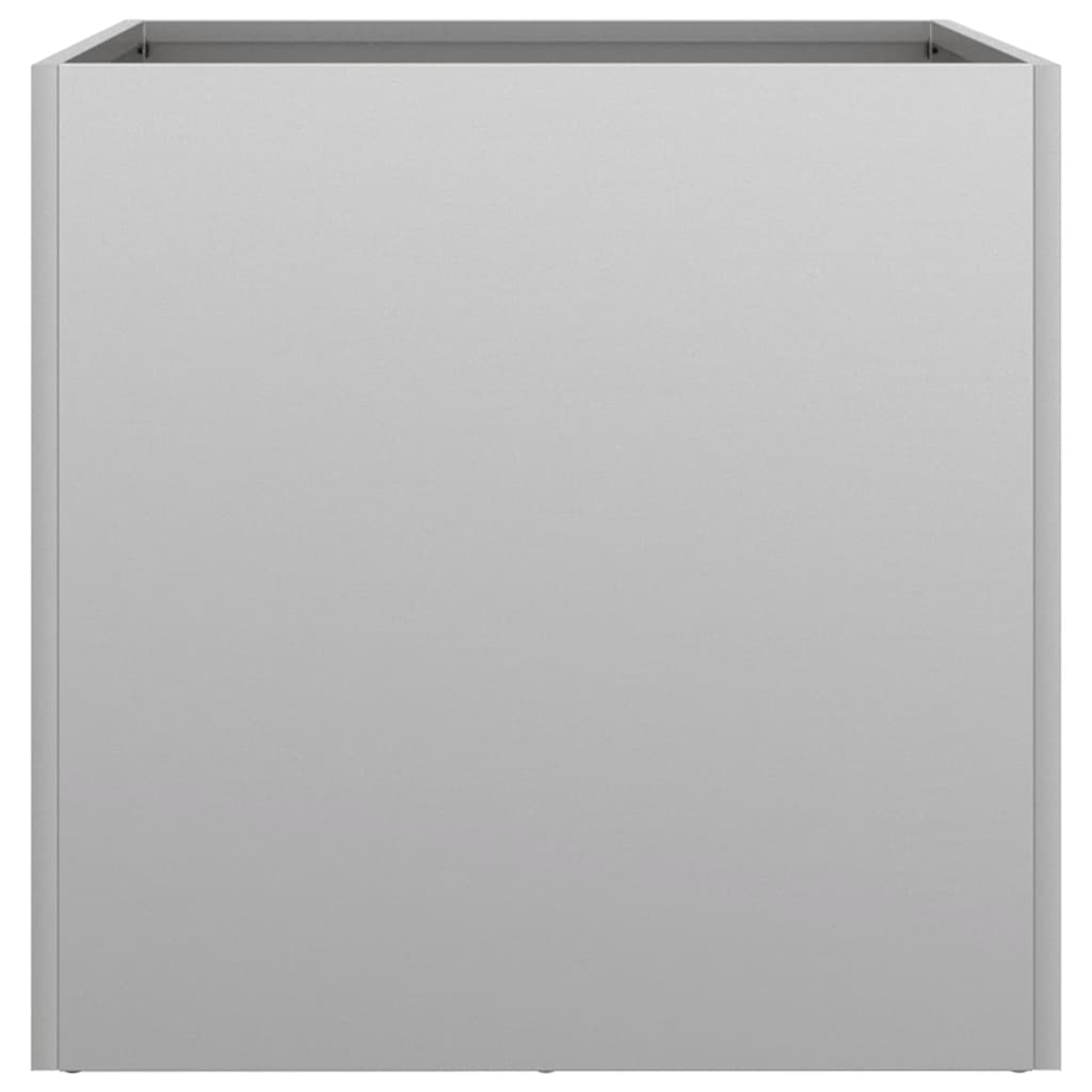 vidaXL Ζαρντινιέρες 2 τεμ. Ασημί 42 x 40 x 39 εκ. Γαλβανισμένο Χάλυβα