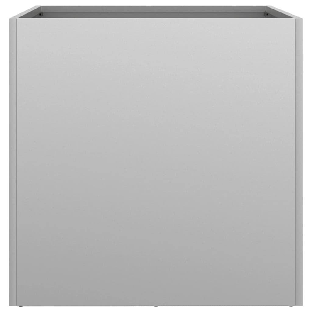 vidaXL Ζαρντινιέρες 2 τεμ. Ασημί 49x47x46 εκ. Γαλβανισμένο Χάλυβα