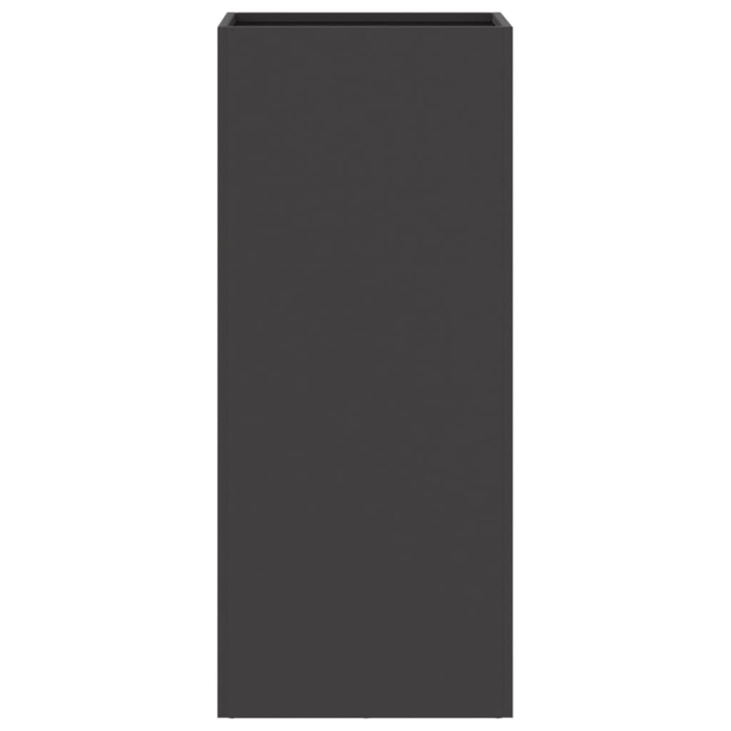 vidaXL Ζαρντινιέρα Μαύρη 32x29x75 εκ. από Χάλυβα