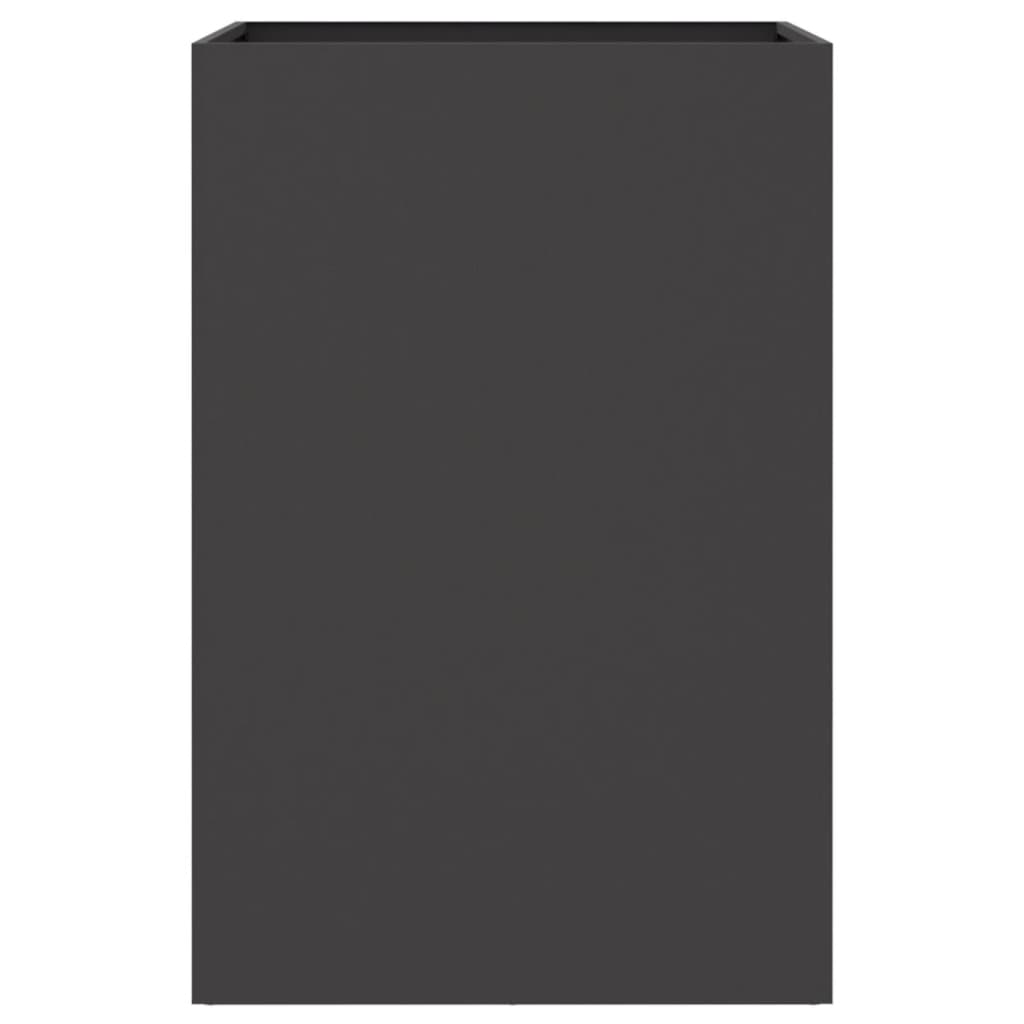 vidaXL Ζαρντινιέρα Μαύρη 52x48x75 εκ. από Χάλυβα