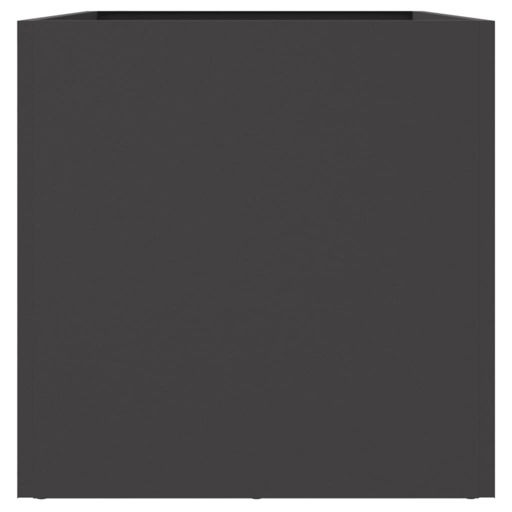 vidaXL Ζαρντινιέρα Μαύρη 62x30x29 εκ. από Χάλυβα