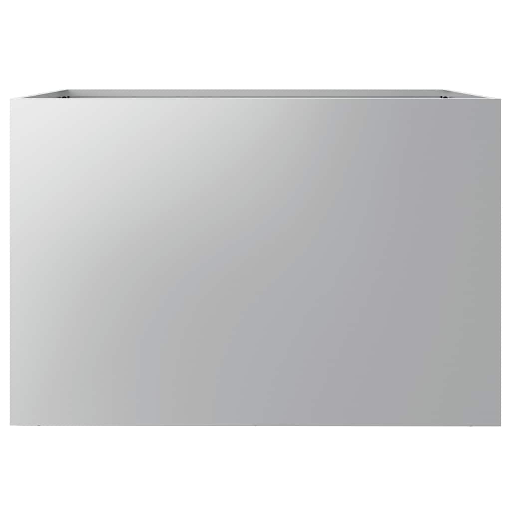 vidaXL Ζαρντινιέρα Ασημί 62x40x39 εκ. από Γαλβανισμένο Χάλυβα