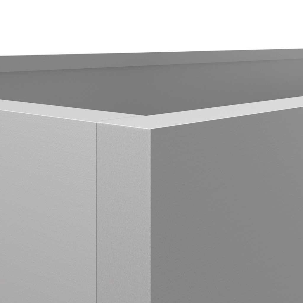 vidaXL Ζαρντινιέρα Ασημί 62x47x46 εκ. από Γαλβανισμένο Χάλυβα