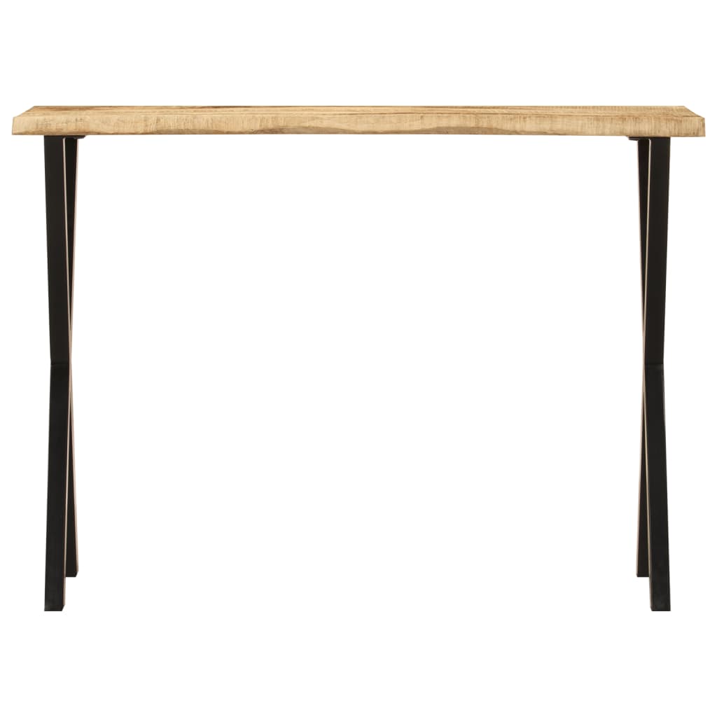 vidaXL Τραπέζι Κονσόλα με Live Edge 105x33x76 εκ. Μασίφ Ξύλο Μάνγκο