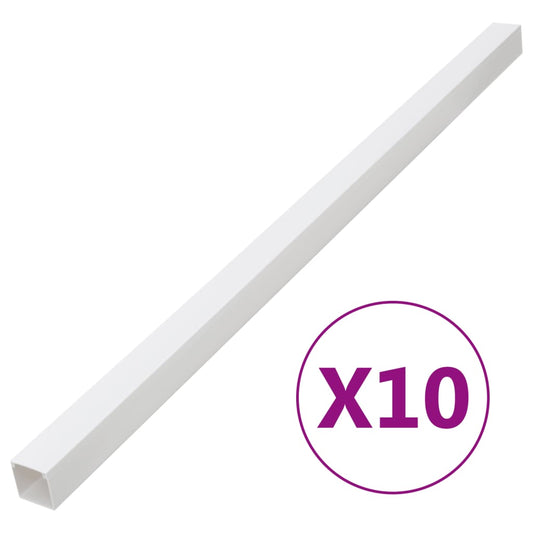 vidaXL Κανάλι Καλωδίων 33 x 33 χιλ. 10 μ. από PVC