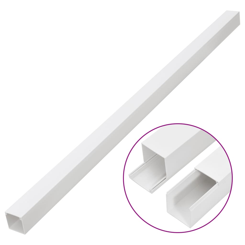 vidaXL Κανάλι Καλωδίων 40 x 40 χιλ. 30 μ. από PVC