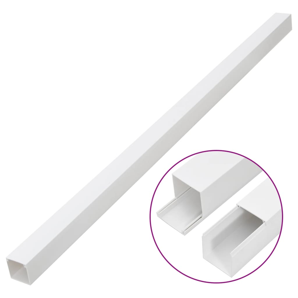 vidaXL Κανάλι Καλωδίων 60 x 60 χιλ. 30 μ. από PVC
