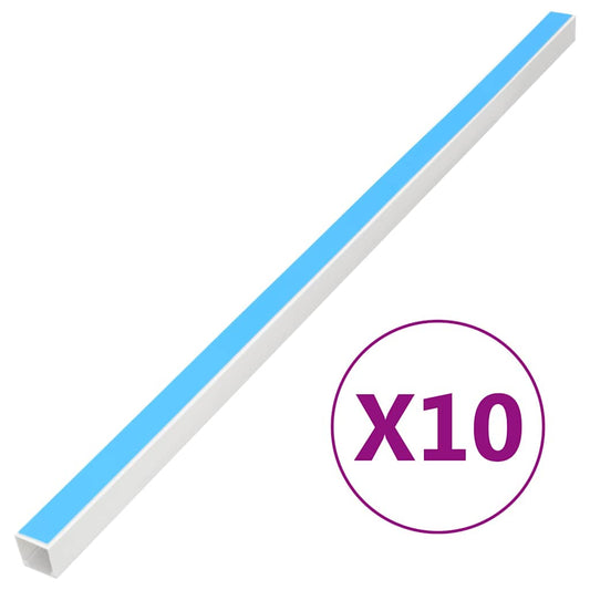 vidaXL Κανάλι Καλωδίων Αυτοκόλλητο 40 x 40 χιλ. 10 μ. από PVC