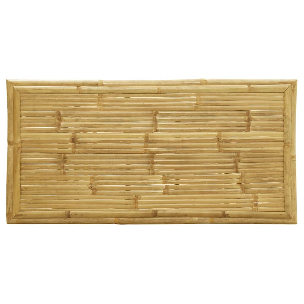 vidaXL Καρέκλες Bistro Πτυσσόμενες 5 τεμ. Μπαμπού με Σκ.Γκρι Μαξιλάρια