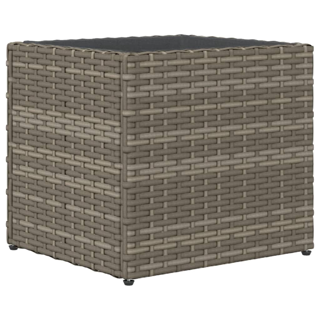 vidaXL Ζαρντινιέρες Κήπου 2 τεμ. Γκρι 36x30x32 εκ. από Συνθετικό Ρατάν