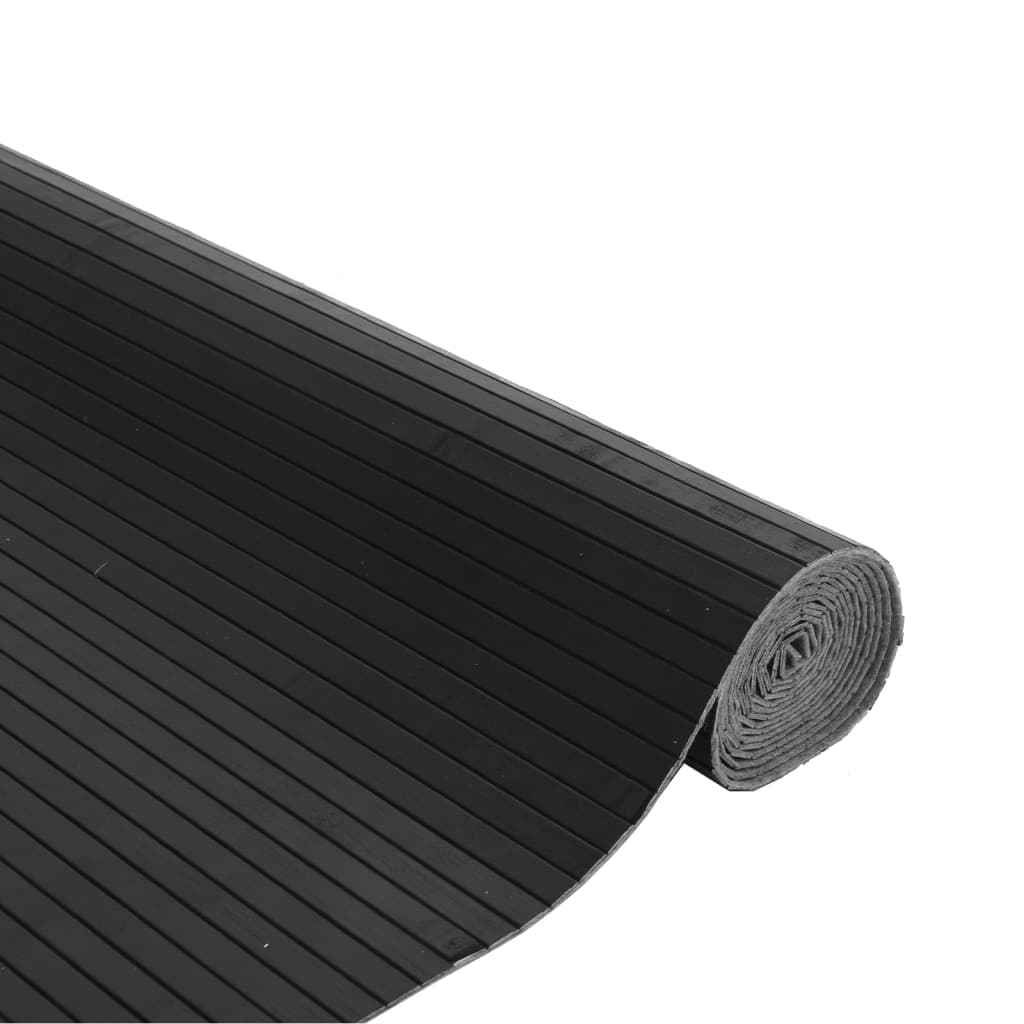 vidaXL Χαλί Ορθογώνιο Γκρι 80 x 400 εκ. Μπαμπού