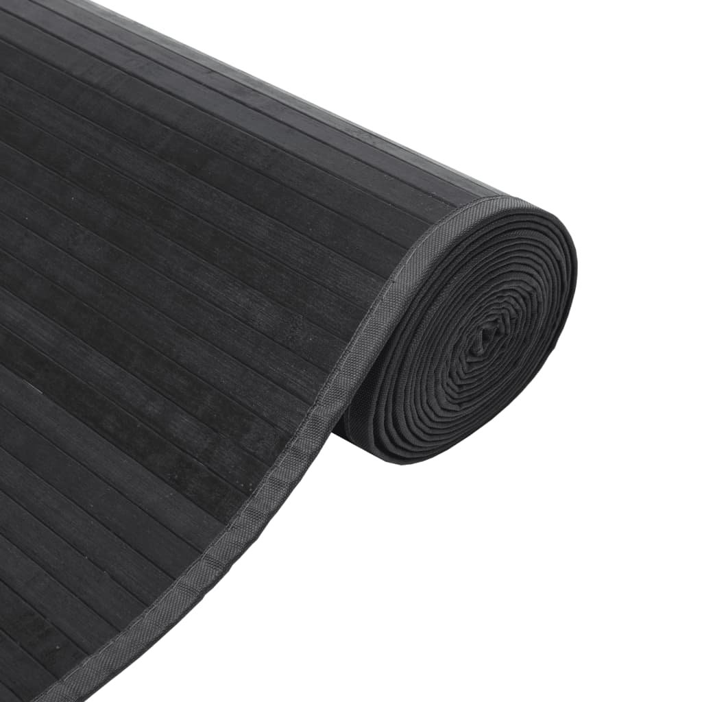 vidaXL Χαλί Ορθογώνιο Γκρι 60 x 200 εκ. από Μπαμπού