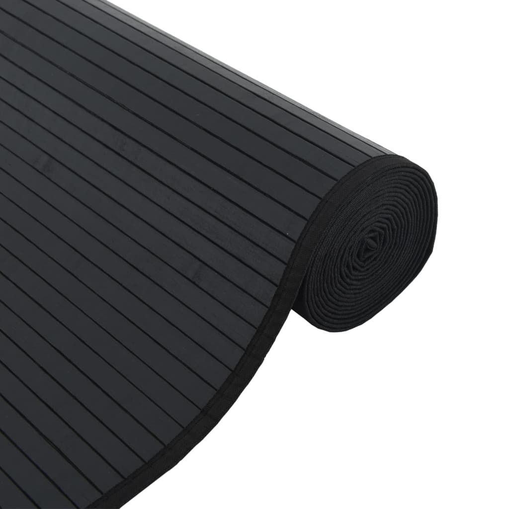 vidaXL Χαλί Ορθογώνιο Μαύρο 60 x 400 εκ. Μπαμπού