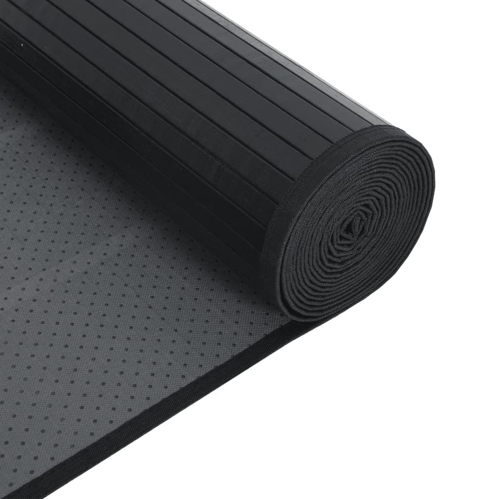 vidaXL Χαλί Ορθογώνιο Μαύρο 60 x 400 εκ. Μπαμπού
