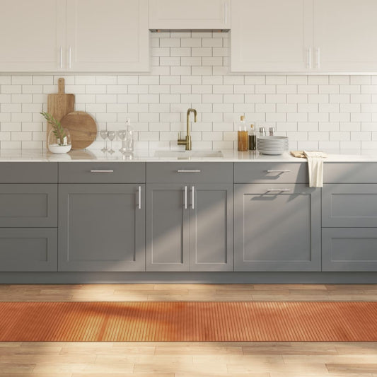 vidaXL Χαλί Ορθογώνιο Καφέ 60 x 400 εκ. Μπαμπού